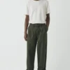 Pantaloni a gamba larga in tela di cotone Bill