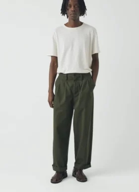 Pantaloni a gamba larga in tela di cotone Bill
