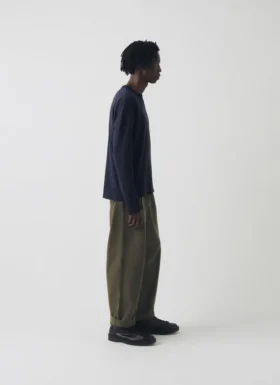 Pantaloni a gamba larga in tela di cotone Bill