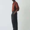 Pantaloni a gamba larga in tela di cotone Bill