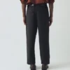 Pantaloni a gamba larga in tela di cotone Bill