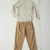 Pantaloni a gamba larga in tela di cotone Bill