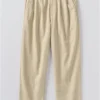 Pantaloni a gamba larga in tela di cotone Bill