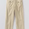 Pantaloni a gamba larga in tela di cotone Bill