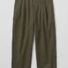 Pantaloni a gamba larga in tela di cotone Bill