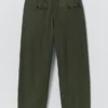 Pantaloni a gamba larga in tela di cotone Bill