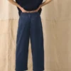 Pantaloni a zampa in velluto a coste biologico
