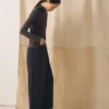 Pantaloni a zampa in velluto a coste biologico Pantaloni a zampa in velluto a coste biologico