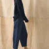 Pantaloni a zampa in velluto a coste biologico