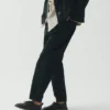 Pantaloni Alix in cotone e lino con motivo pied-de-poule Pantaloni Alix in cotone e lino con motivo pied-de-poule