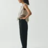 Pantaloni Alix in cotone e lino con motivo pied-de-poule Pantaloni Alix in cotone e lino con motivo pied-de-poule