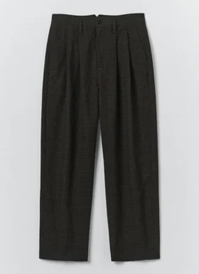 Pantaloni Bill Sketch Check in misto cotone e lana