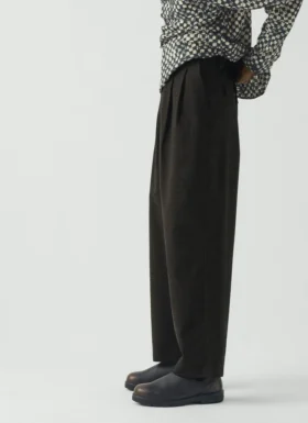 Pantaloni Bill Sketch Check in misto cotone e lana