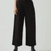 Pantaloni con pieghe sul davanti in cotone e lana a spina di pesce Pantaloni con pieghe sul davanti in cotone e lana a spina di pesce