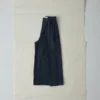 Pantaloni culotte in denim a pieghe