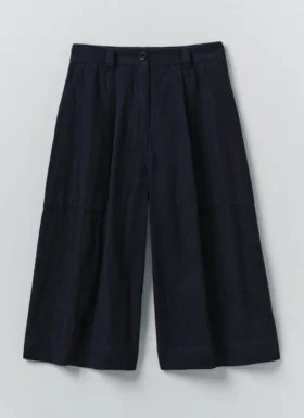 Pantaloni culotte in denim giapponese