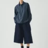 Pantaloni culotte in denim giapponese