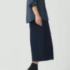 Pantaloni culotte in denim giapponese