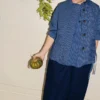Pantaloni culotte in denim giapponese