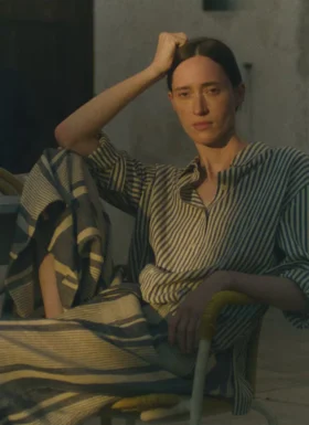 Camicia in cotone a righe Tablier