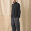 Pantaloni da casa in cotone e canapa spazzolati Pantaloni da casa in cotone e canapa spazzolati