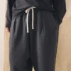 Pantaloni da casa in cotone e canapa spazzolati Pantaloni da casa in cotone e canapa spazzolati