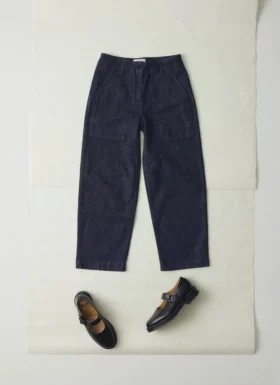 Pantaloni da lavoro in denim indaco