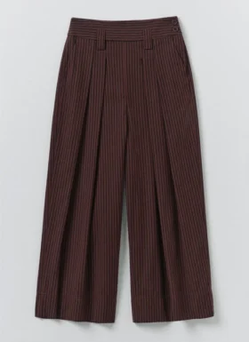 Pantaloni da pescatore in cotone a righe