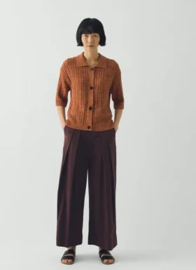 Pantaloni da pescatore in cotone a righe