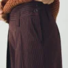 Pantaloni da pescatore in cotone a righe