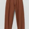 Pantaloni Elliot in tela di cotone tinta in capo Pantaloni Elliot in tela di cotone tinta in capo