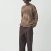 Maglione a righe in lana di alpaca Maglione a righe in lana di alpaca