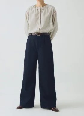 Pantaloni in denim a gamba larga