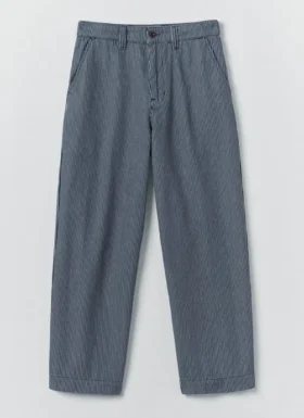 Pantaloni in denim a gamba larga a righe Jude