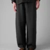 Pantaloni in lino tinti in capo con coulisse Pantaloni in lino tinti in capo con coulisse
