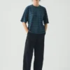 Pantaloni in twill di cotone biologico dalla linea scolpita Pantaloni in twill di cotone biologico dalla linea scolpita