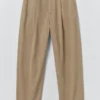 Pantaloni in twill di cotone plissettato Otto Pantaloni in twill di cotone plissettato Otto