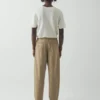 Pantaloni in twill di cotone plissettato Otto Pantaloni in twill di cotone plissettato Otto