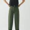 Pantaloni in twill di cotone tinti in capo Pantaloni in twill di cotone tinti in capo