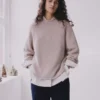 Pantaloni in twill indaco Alix