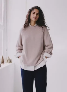 Pantaloni in twill indaco Alix