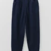 Pantaloni in twill indaco Alix