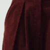 Pantaloni in velluto a coste biologico con pieghe sul davanti Pantaloni in velluto a coste biologico con pieghe sul davanti