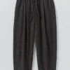 Pantaloni Minako in cotone e cashmere a quadri