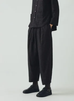 Pantaloni Minako in cotone e cashmere a quadri