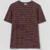T-shirt a maniche corte a righe Theo in cotone in pantaloncini T-shirt a maniche corte a righe Theo in cotone in pantaloncini