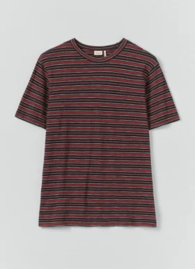 T-shirt a maniche corte a righe Theo in cotone in pantaloncini