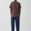 T-shirt a maniche corte a righe Theo in cotone in pantaloncini T-shirt a maniche corte a righe Theo in cotone in pantaloncini