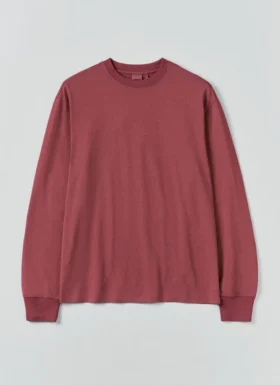 T-shirt a maniche lunghe con girocollo