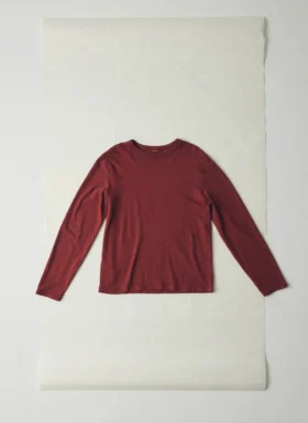 T-shirt a maniche lunghe in cotone Frank